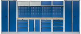 Kvalitní PROFI BLUE dílenský nábytek - 4535 x 2000 x 495 mm - MTGS1300A1