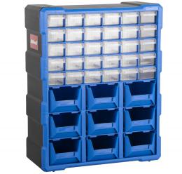 Plastový organizér / box na šroubky, 39 rozdìlovníkù - MW1501