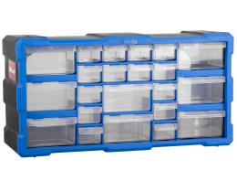 Plastový organizér / box na šroubky, 22 rozdìlovníkù - MW1503